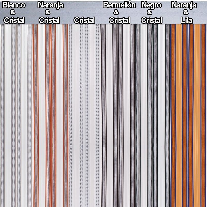 Cortina de puerta S380 cristal 6 colores