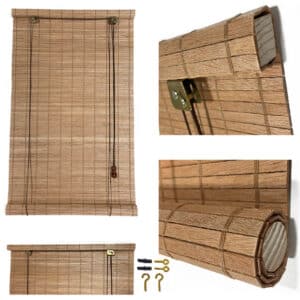 Estor de madera Okume a medida